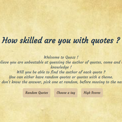 Popup Quozz